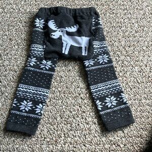 Doodle Pants - Snowflake/Moose Print